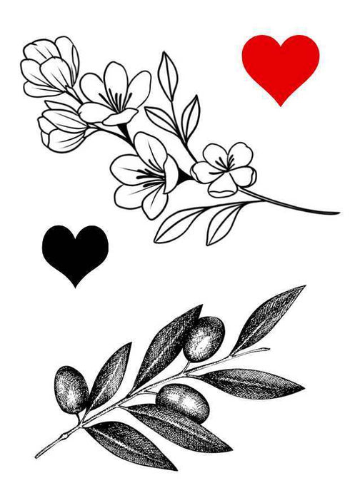 Временное тату сет Love